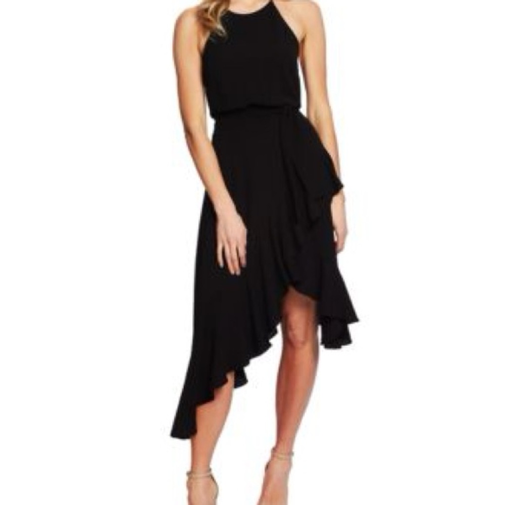 Cece Chic Black Asymmetrical Dress